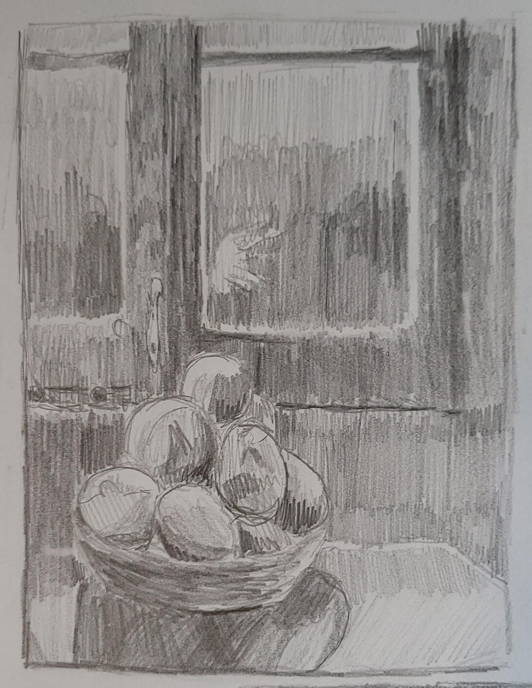 Untitled Mastercopy -Diebenkorn, 2025, Graphite