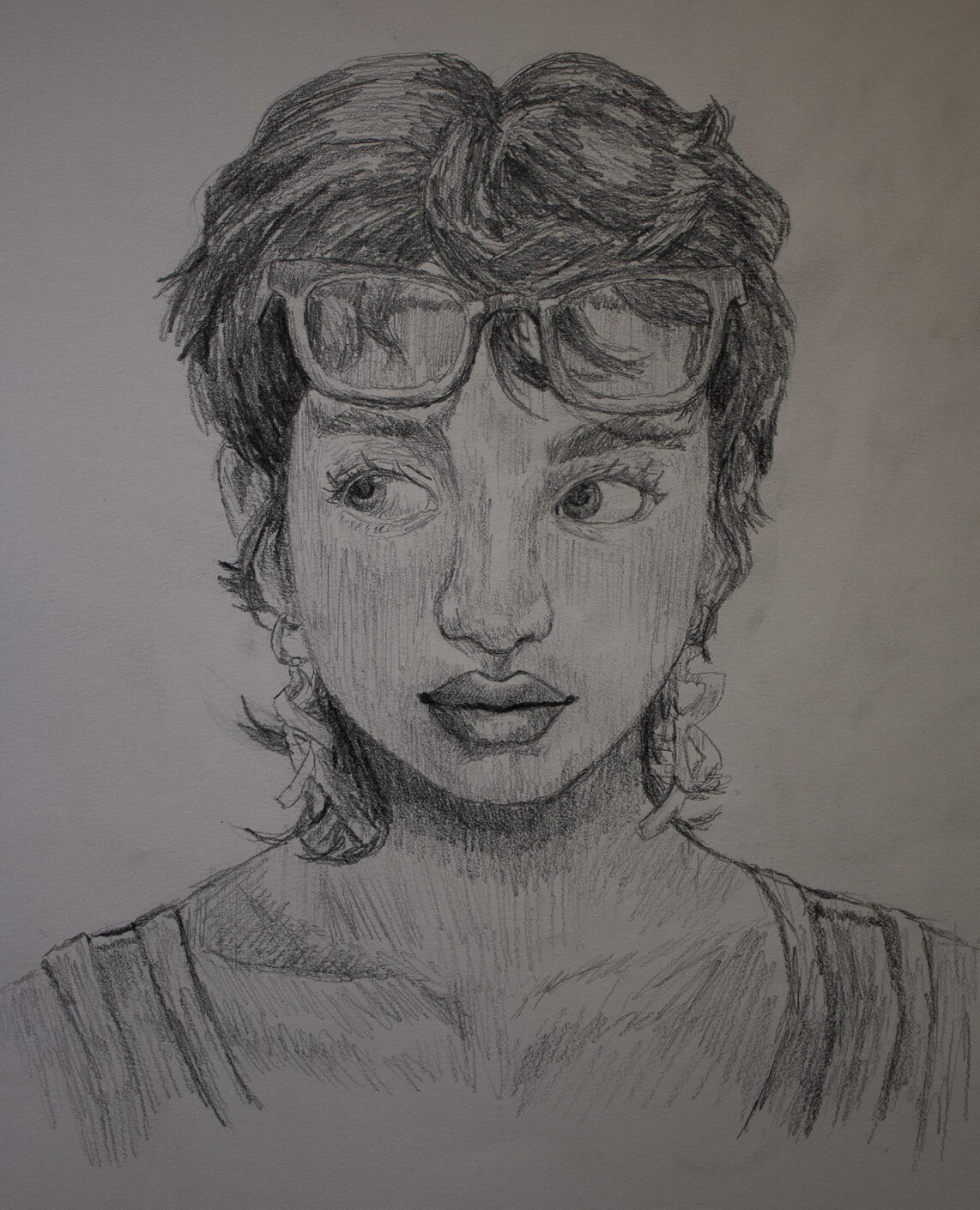 Curiously looking, 2026, Graphite