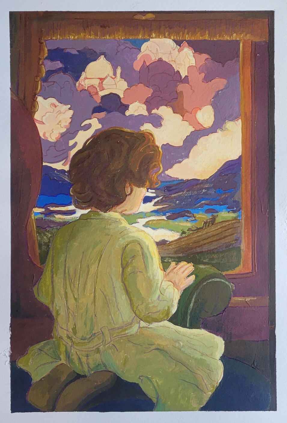 The Journey Recolor - Elizabeth Green, 2025, Acrylic
