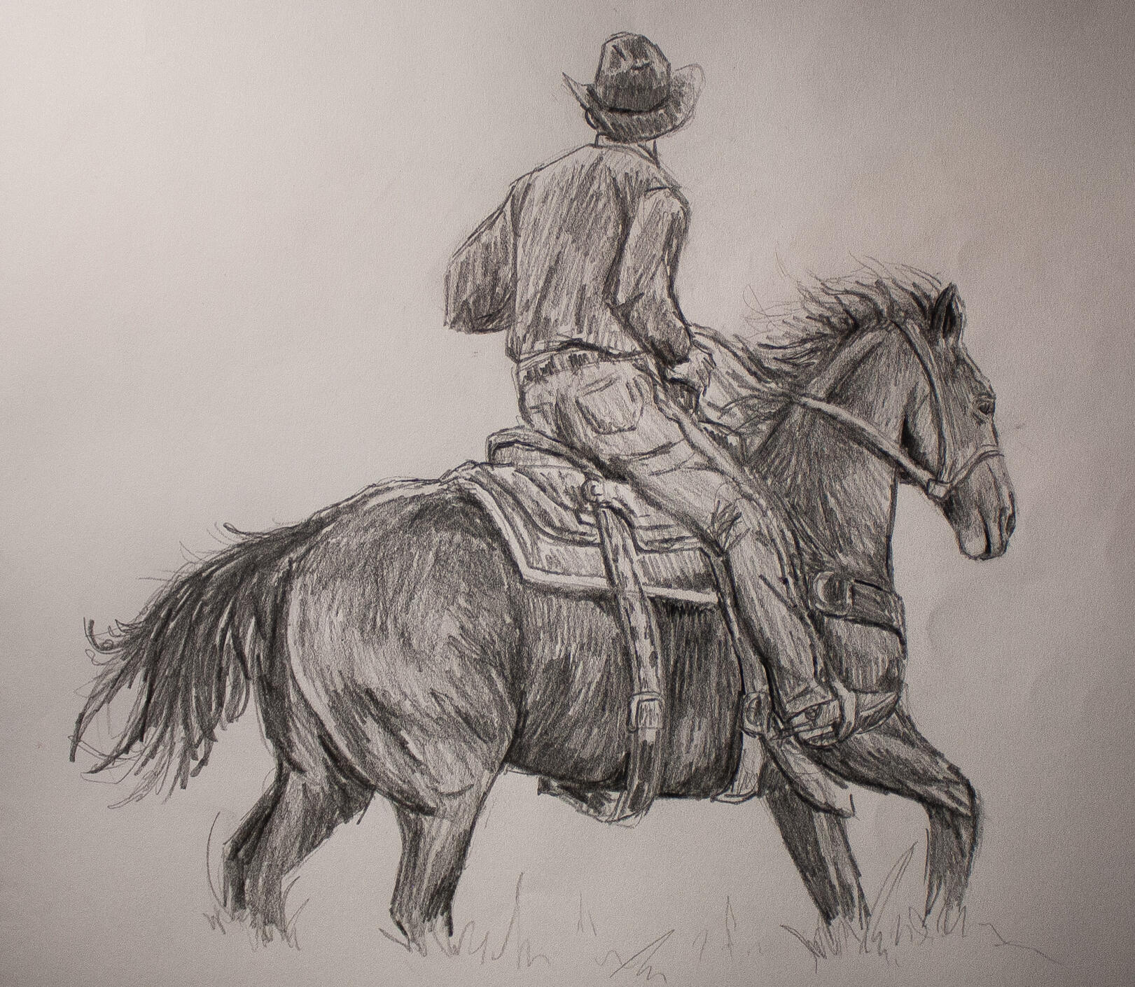 Love Horsey Horsey Love Me, 2026, Graphite