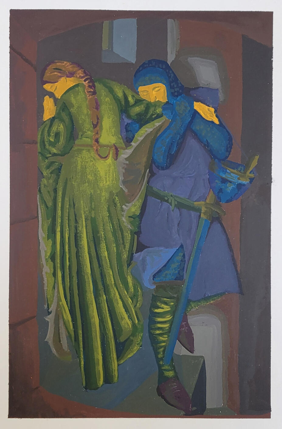 Turret Stairs Lowkey - Fredric Burton, 2025, Acrylic