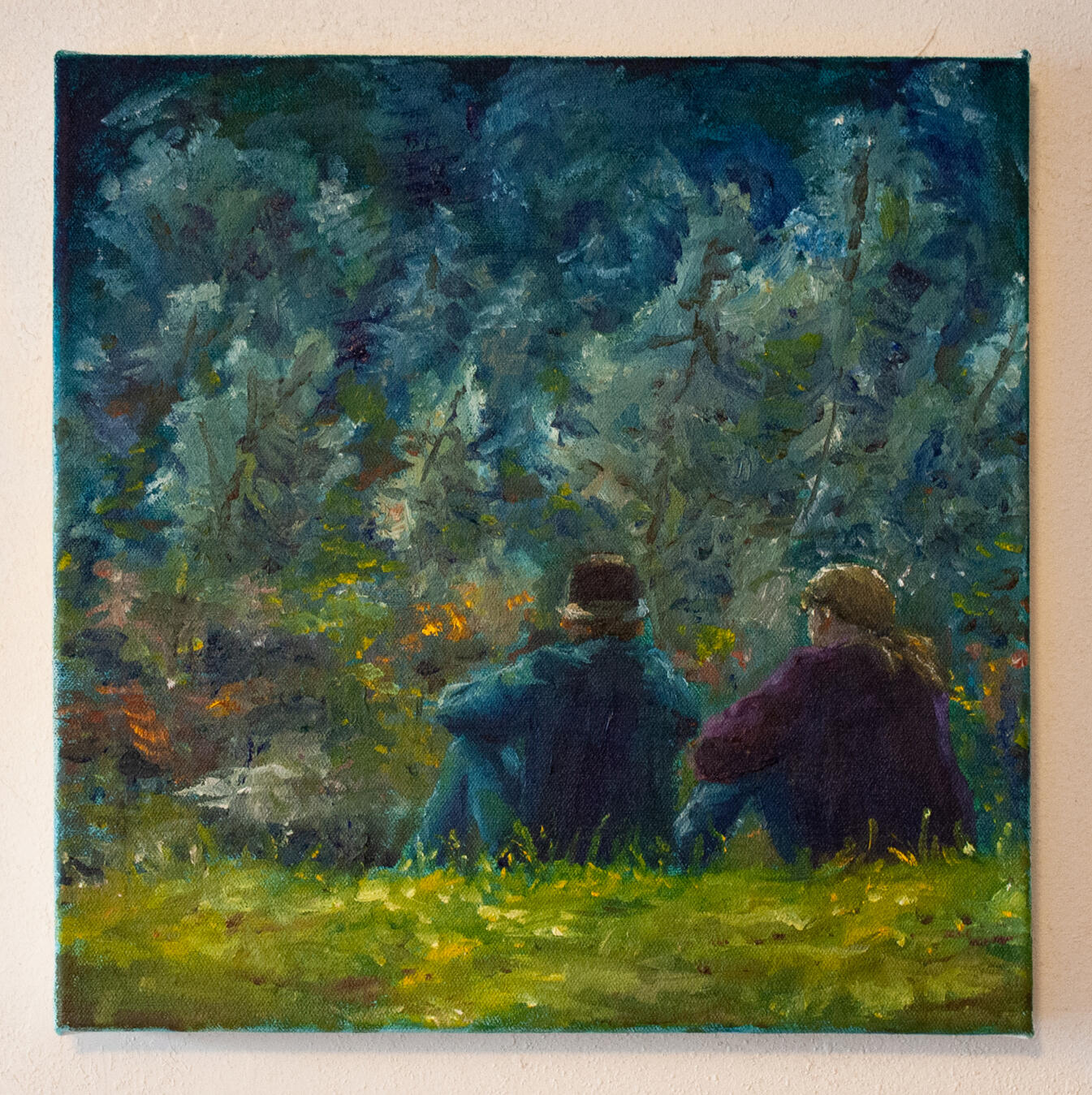 Siblings, 2026, Oil on Canvas, 12.5” x 12.5”
