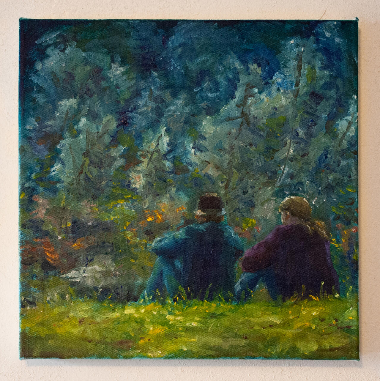 Siblings, 2026, Oil on Canvas, 12.5” x 12.5”